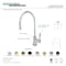 Kingston Brass KS8191NKL Nustudio Single-Handle Cold Water Filtration Faucet, Chrome KS8191NKL - alternate 2